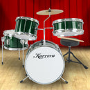 Karrera Children's 4pc Drumkit - Green - NuSea