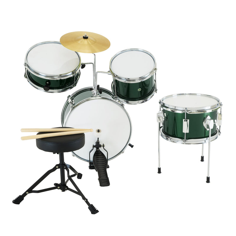 Karrera Children's 4pc Drumkit - Green - NuSea