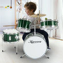 Karrera Children's 4pc Drumkit - Green - NuSea