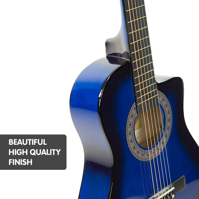 Karrera Childrens Acoustic Guitar Kids - Blue - NuSea
