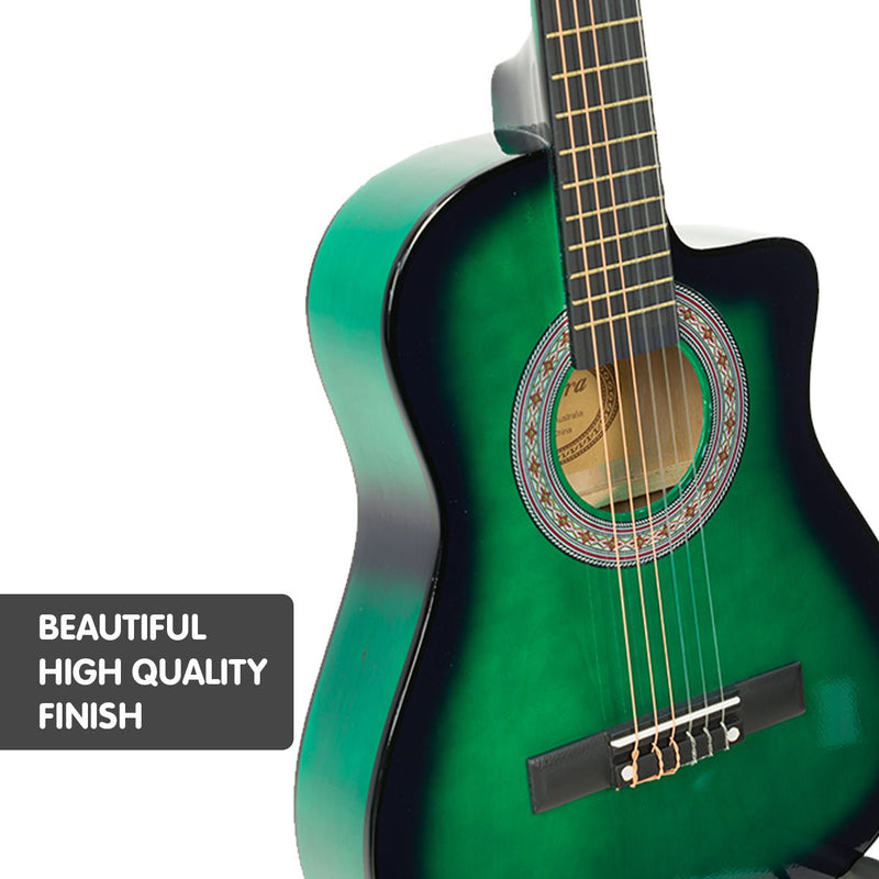 Karrera Childrens Acoustic Guitar Kids - Green - NuSea