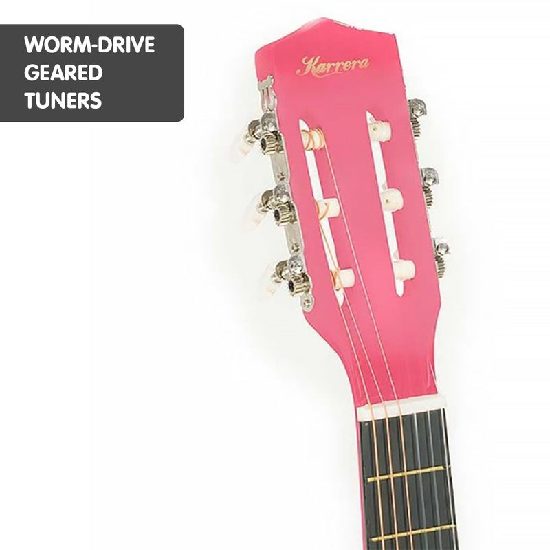 Karrera Childrens Acoustic Guitar Kids - Pink - NuSea