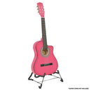 Karrera Childrens Acoustic Guitar Kids - Pink - NuSea