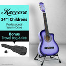Karrera Childrens Acoustic Guitar Kids - Purple - NuSea