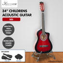 Karrera Childrens Acoustic Guitar Kids - Red - NuSea