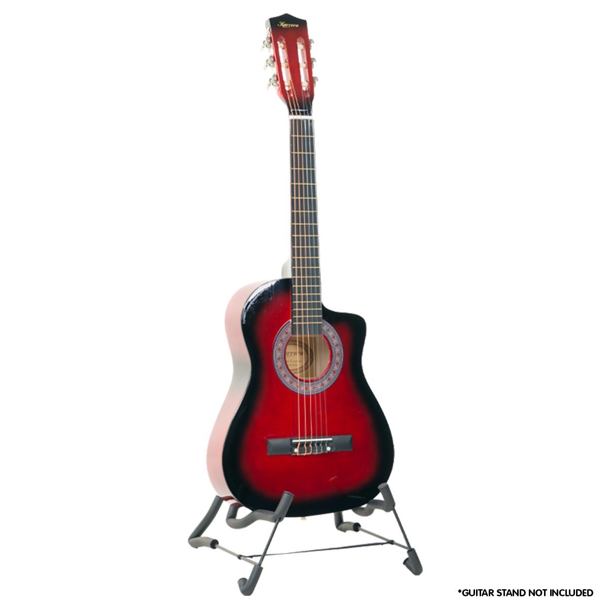 Karrera Childrens Acoustic Guitar Kids - Red - NuSea