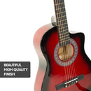 Karrera Childrens Acoustic Guitar Kids - Red - NuSea