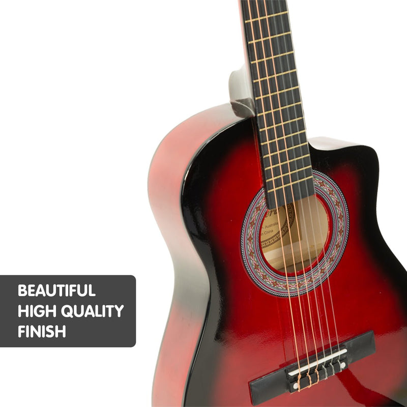 Karrera Childrens Acoustic Guitar Kids - Red - NuSea