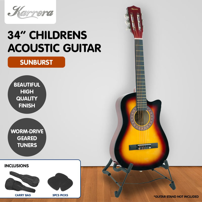 Karrera Childrens Acoustic Guitar Kids - Sunburst - NuSea