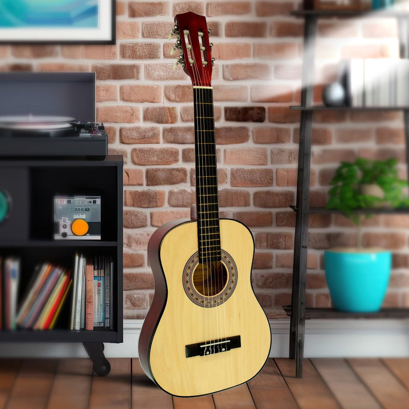 Karrera Childrens Guitar Wooden 34in Acoustic - Natural - NuSea