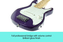Karrera Electric Childrens Guitar Kids - Purple - NuSea