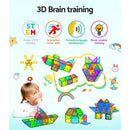 Keezi 120pcs Kids Magnetic Tiles Blocks Building Educational Toys Children Gift - NuSea