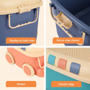 Keezi 3PCS Toy Storage Box Cute Car Toy Container Kids Toys Organiser Snack Boxes - NuSea