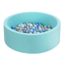 Keezi Kids Ball Pit 90x30cm Ocean Foam Play Pool Barrier Toys Children Blue - NuSea