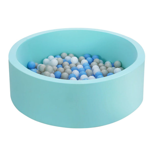 Keezi Kids Ball Pit 90x30cm Ocean Foam Play Pool Barrier Toys Children Blue - NuSea