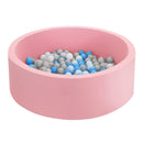 Keezi Kids Ball Pit 90x30cm Ocean Foam Play Pool Barrier Toys Children Pink - NuSea