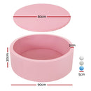 Keezi Kids Ball Pit 90x30cm Ocean Foam Play Pool Barrier Toys Children Pink - NuSea