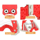 Keezi Kids Basketball Hoop Stand Adjustable 5 - in - 1 Sports Center Toys Set Red - NuSea