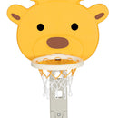Keezi Kids Basketball Hoop Stand Adjustable 5 - in - 1 Sports Center Toys Set Yellow - NuSea
