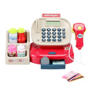 Keezi Kids Cash Register Calculator Pretend Play Shops Money Checkout Toys Set - NuSea