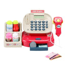 Keezi Kids Cash Register Calculator Pretend Play Shops Money Checkout Toys Set - NuSea