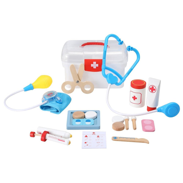 Keezi Kids Doctor Nurse Medical Case Pretend Play Set Stethoscope Medicine Toys - NuSea