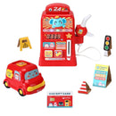 Keezi Kids Gas Petrol Station Pumper Pretend Play Toys Car Music Card Playset - NuSea