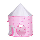 Keezi Kids Playhouse Play Tent Pop Up Castle Crawl Tunnel Basketball Hoop Pink - NuSea