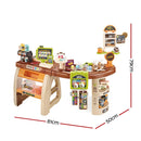 Keezi Kids Pretend Role Play Grocery Supermarket 52 Piece Playset Cash Register - NuSea