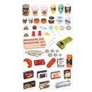 Keezi Kids Pretend Role Play Grocery Supermarket 52 Piece Playset Cash Register - NuSea
