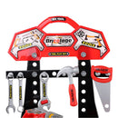 Keezi Kids Pretend Workbench DIY Tools 97 Piece Children Role Play Toys Red - NuSea