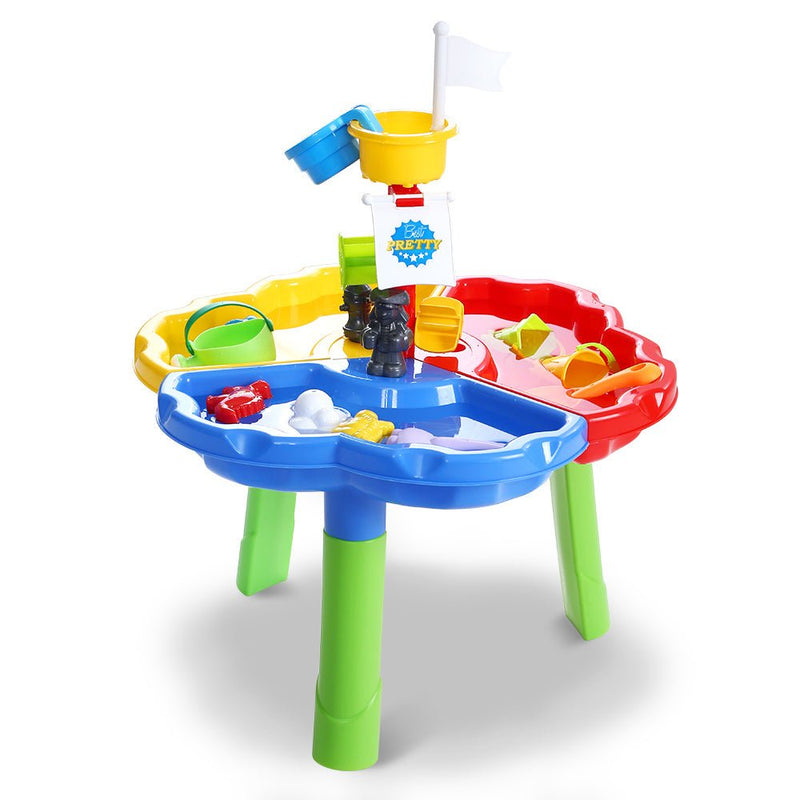 Keezi Kids Sandpit Pretend Play Set Outdoor Sand Water Table Beach Toy - NuSea