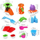 Keezi Kids Sandpit Pretend Play Set Sand Water Table Chair Outdoor Beach Toy - NuSea