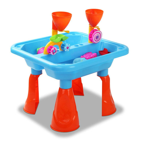 Keezi Kids Sandpit Pretend Play Sets Beach Toys Outdoor Sand Water Table Set - NuSea