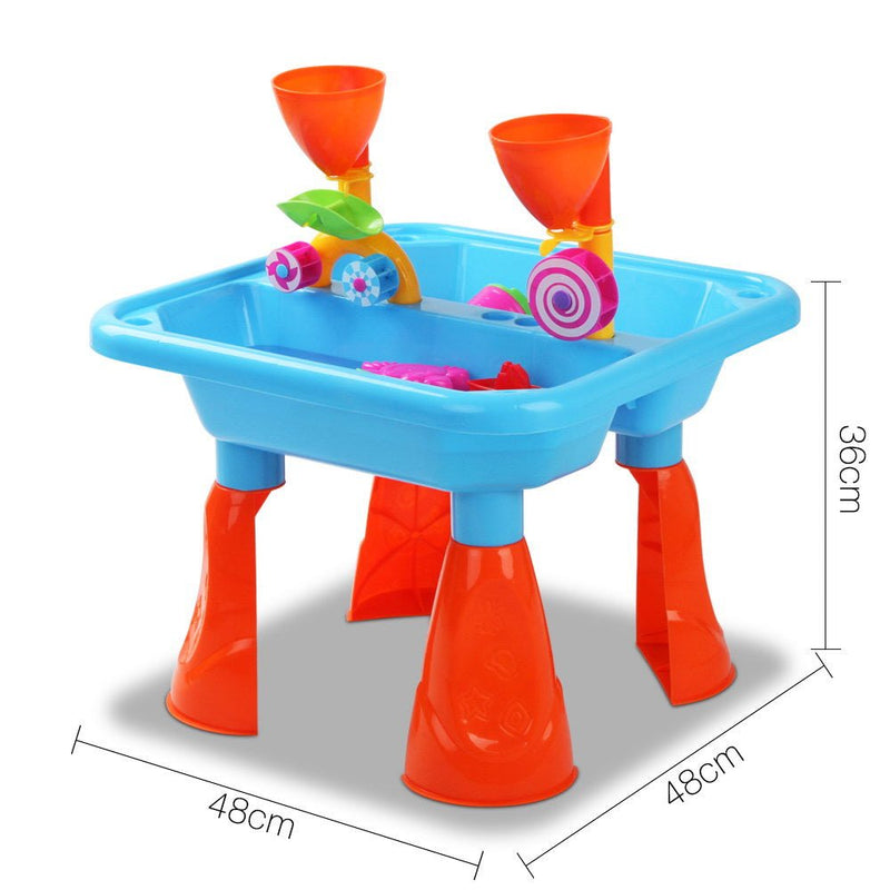 Keezi Kids Sandpit Pretend Play Sets Beach Toys Outdoor Sand Water Table Set - NuSea