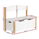 Keezi Kids Toy Box Chest Storage Blanket Children Organiser Seating Bench - NuSea