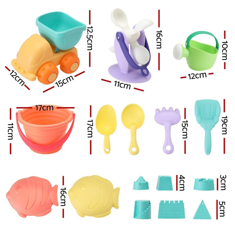 Keezi Kids Water Table Tool Kit Sand Truck Windmill Bucket Shovel Sandpit Toys - NuSea