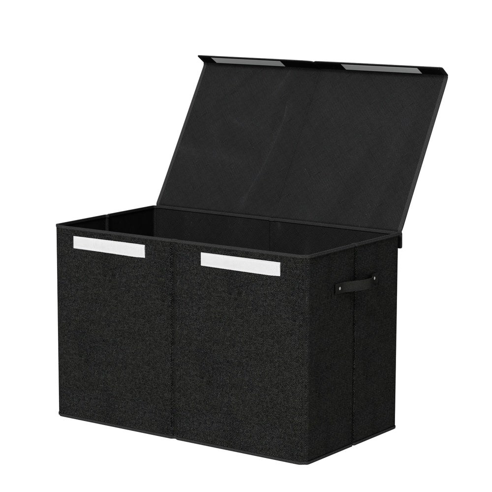 Keezi Large Toy Box Chest Storage with Flip - Top Lid Foldable Organizer Bins - NuSea