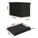 Keezi Large Toy Box Chest Storage with Flip - Top Lid Foldable Organizer Bins - NuSea