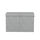 Keezi Large Toy Box Chest Storage with Flip - Top Lid Foldable Organizer Bins Grey - NuSea