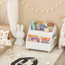Kids Storage Bookcase 3 Compartments, White - NuSea