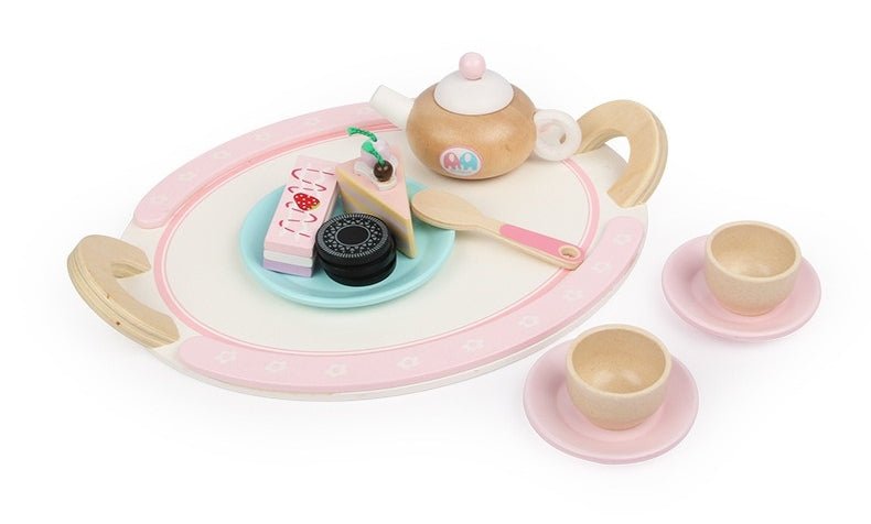 Kids Wooden Kitchen Tea Set Pretend Play - NuSea