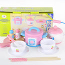 Kids Wooden Kitchen Tea Set Pretend Play - NuSea