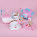 Kids Wooden Kitchen Tea Set Pretend Play - NuSea