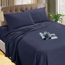 Kingtex Micro Flannelette Sheet Set 40 cm Wall Denim Single - NuSea