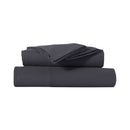 Kingtex Ultra - Soft Micro Flannel Sheet Set 40 cm Wall Charcoal Queen - NuSea