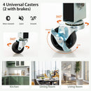 Kitchen Island Cart with Storage, Drawers, Shelves - NuSea