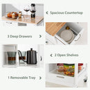 Kitchen Island on Wheels with Storage - NuSea