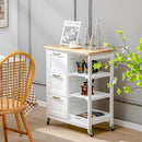 Kitchen Island on Wheels with Storage - NuSea