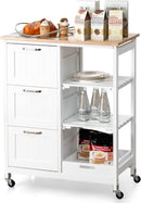Kitchen Island on Wheels with Storage - NuSea